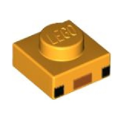 Тарелка с 2 черными квадратами и узором темно-оранжевого прямоугольника 3024pb017