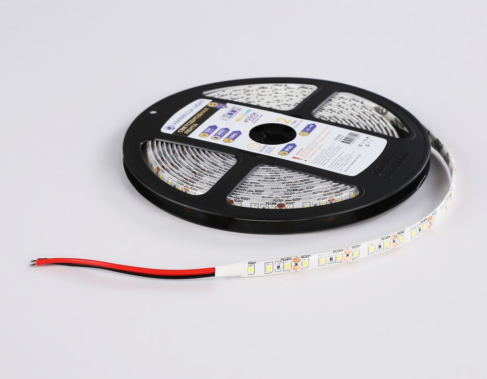 Ambrella Светодиодная лента Ambrella Light GS1202 2835 120Led /9.6W m/ 12V IP65 4500K 5m/кратность резки 25mm LED Strip 12V GS1202