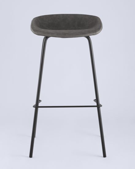 Стул барный Beetle Lite PU серый 2 шт