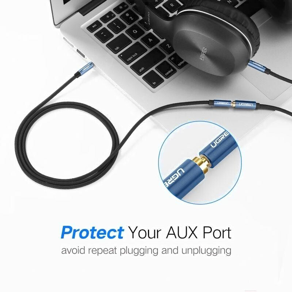 Кабель Audio 3.5mm - Audio 3.5mm, 2m. UGREEN 40675