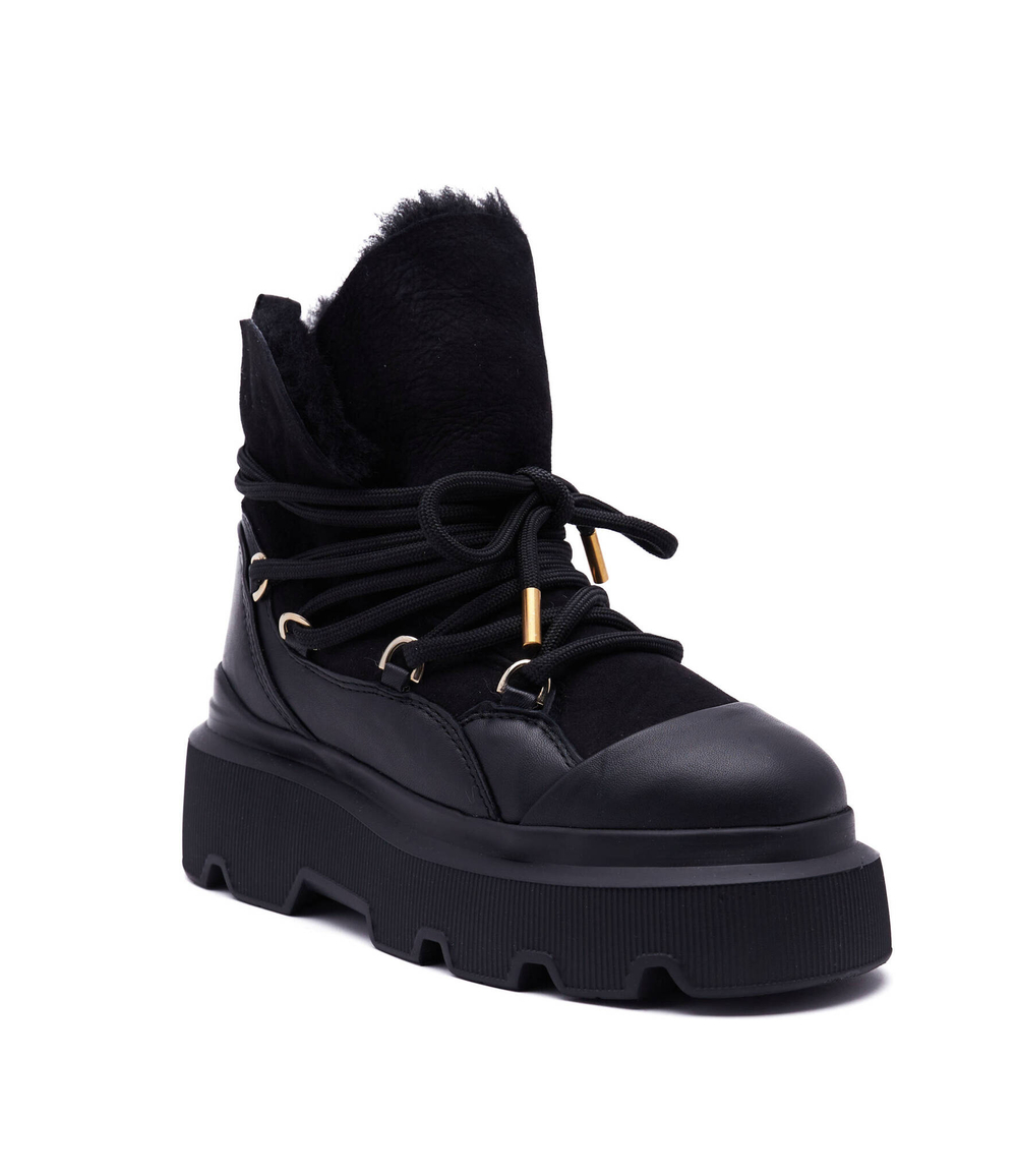 Кожаные угги endurance INUIKII - черный(75202-112)