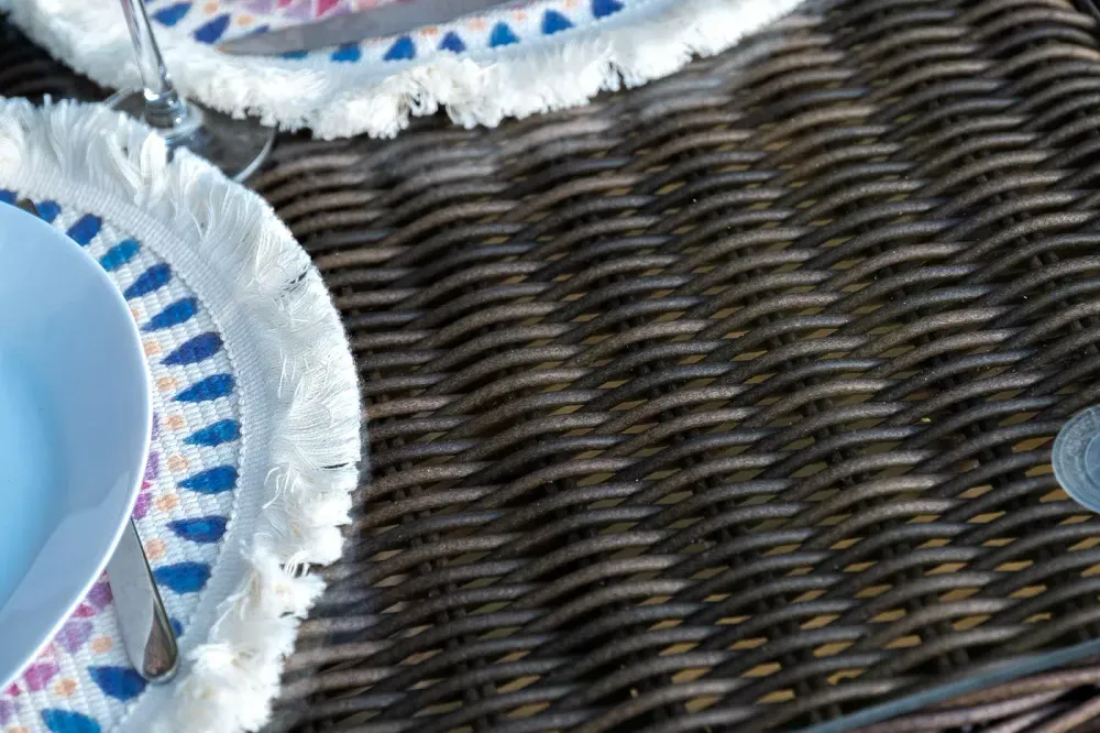 "Сицилия" обеденная группа плетеная, цвет коричневый