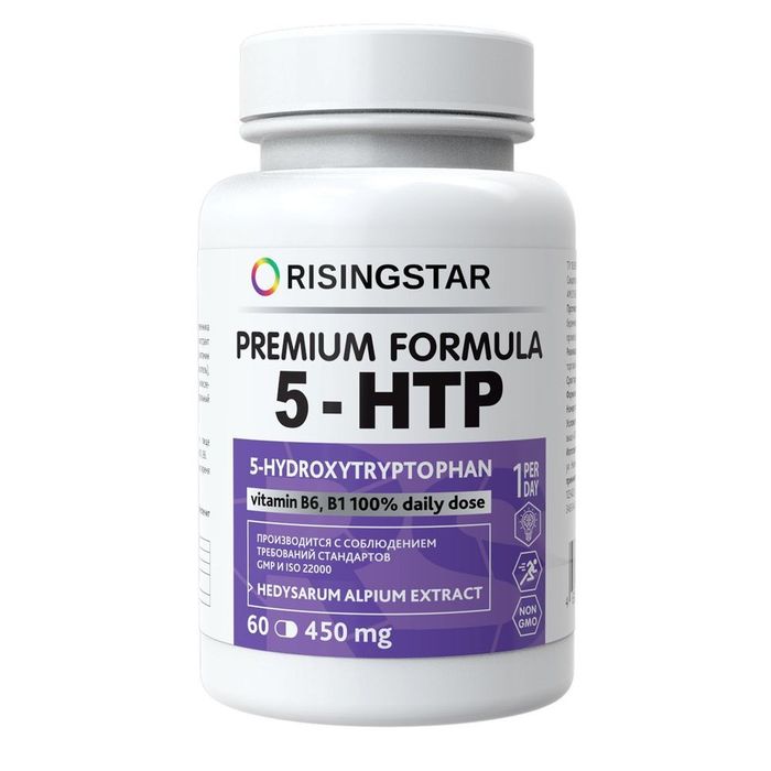 Альпиграс 5-НТР, Premium formula 5-HTP, Risingstar, 60 капсул