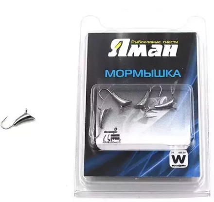 Мормышка вольфрамовая Яман Blue Fox с ушком цвет никель размер 5 вес 1,90г