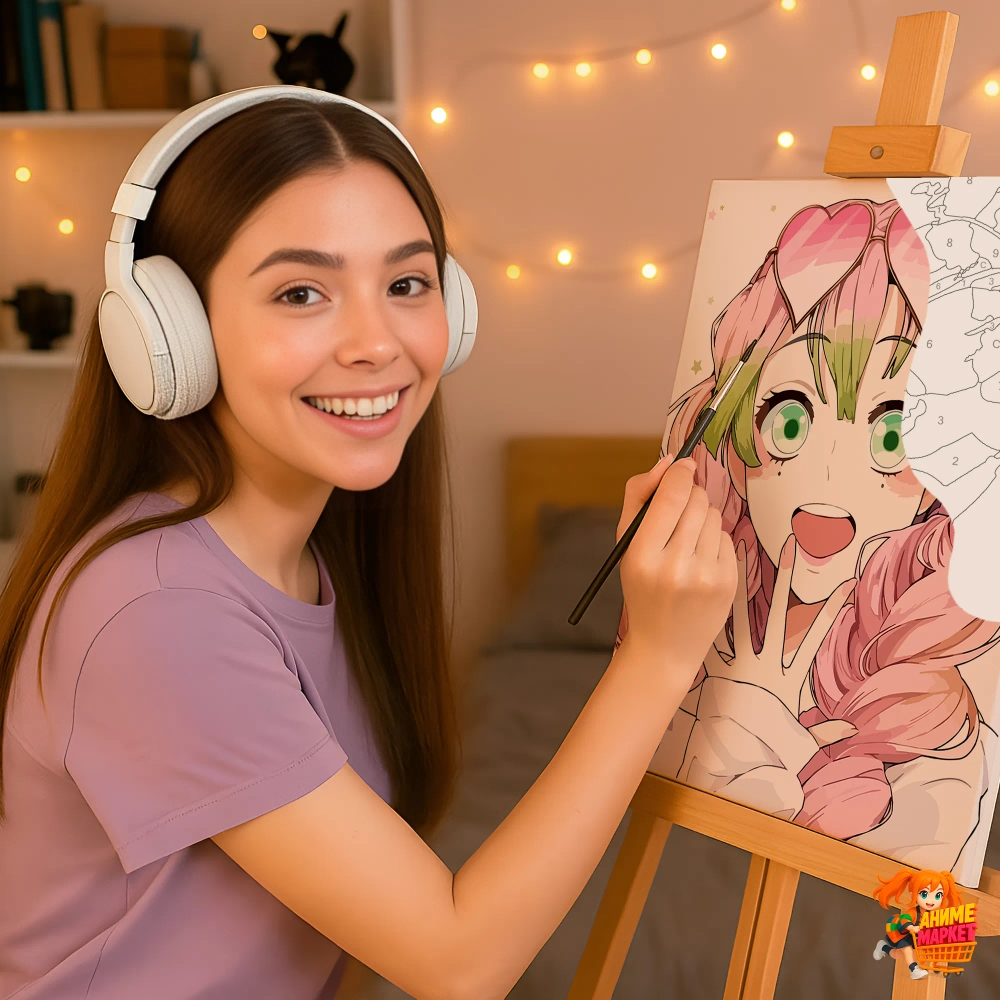 Картина по номерам Клинок рассекающий демонов Мицури Канроджи