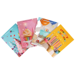 Пакет подарочный "Праздник" 18*24*7 см, ручки-шнурок, 4 цвета микс