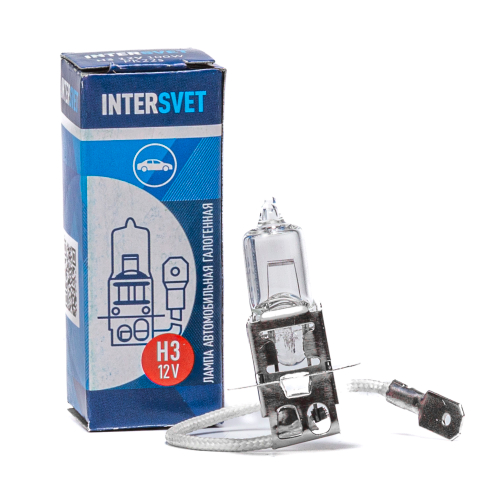Автолампа галогенная H3, 12 В, 100 Вт, PK22S