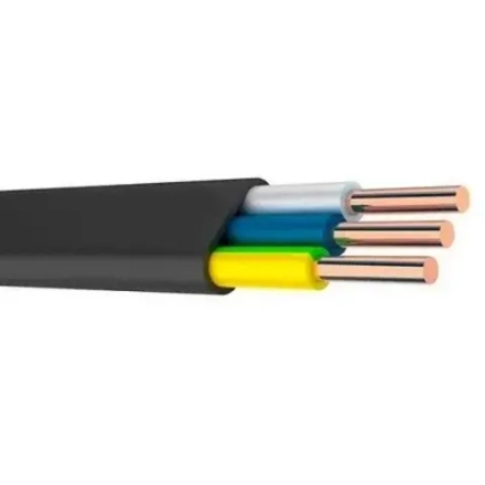 Кабель ВВГнг-LS 3x4 плоский