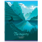 Тетрадь А5 48 л. BRAUBERG скоба клетка обложка картон "Majesty" (микс в спайке) (20 штук в упаковке)