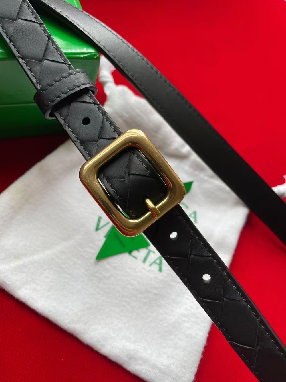 Ремень с крупным клетчатым плетением