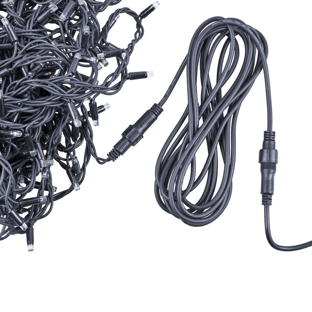 UCX-F90 E-5M-BK Удлинитель для гирлянд серии F90PRO. 5м. Статика-мерцание. IP67. Черный. TM Uniel