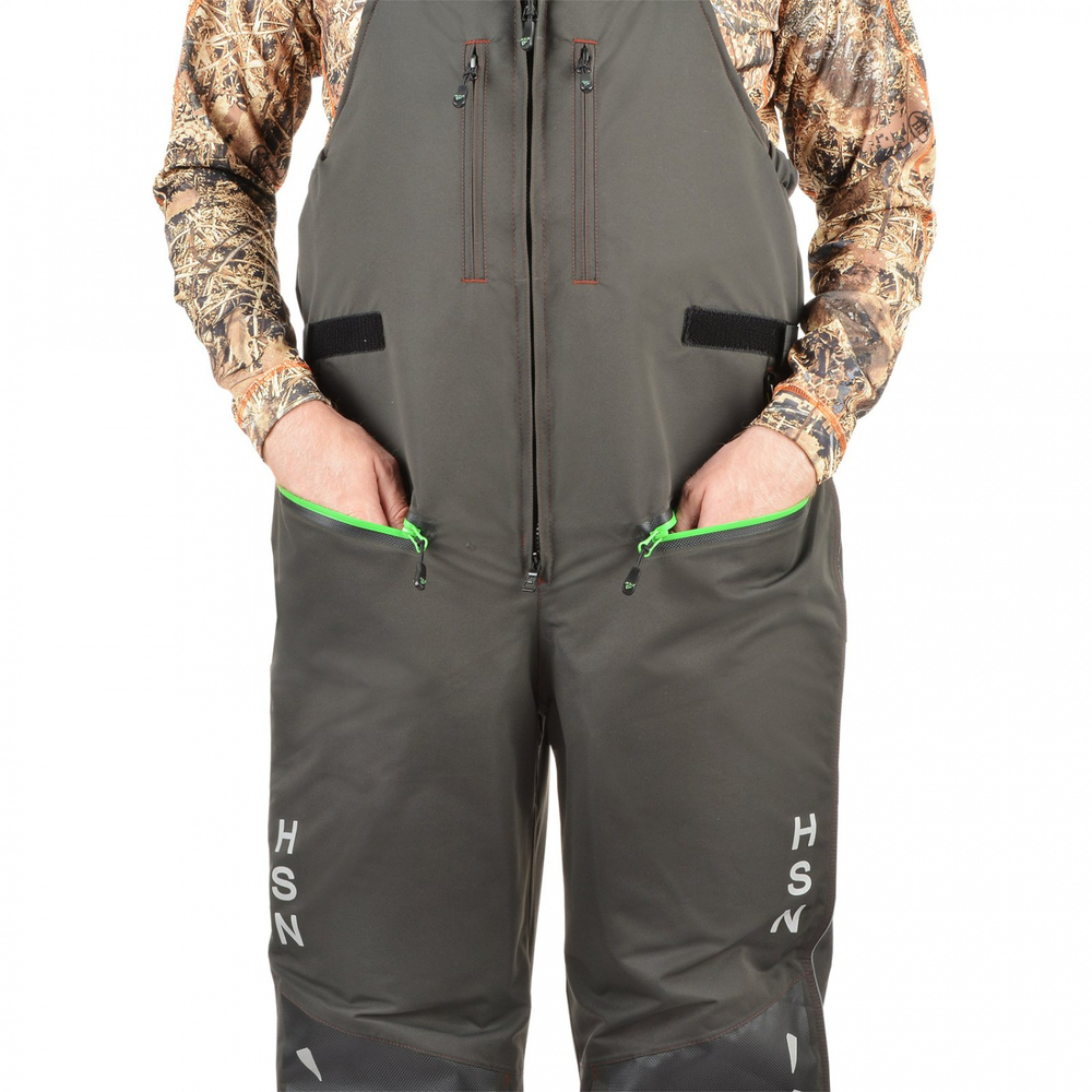Зимний мужской костюм-поплавок ХСН Rescuer III NEW -45 (Hardguard) Серый (Зеленые молнии)