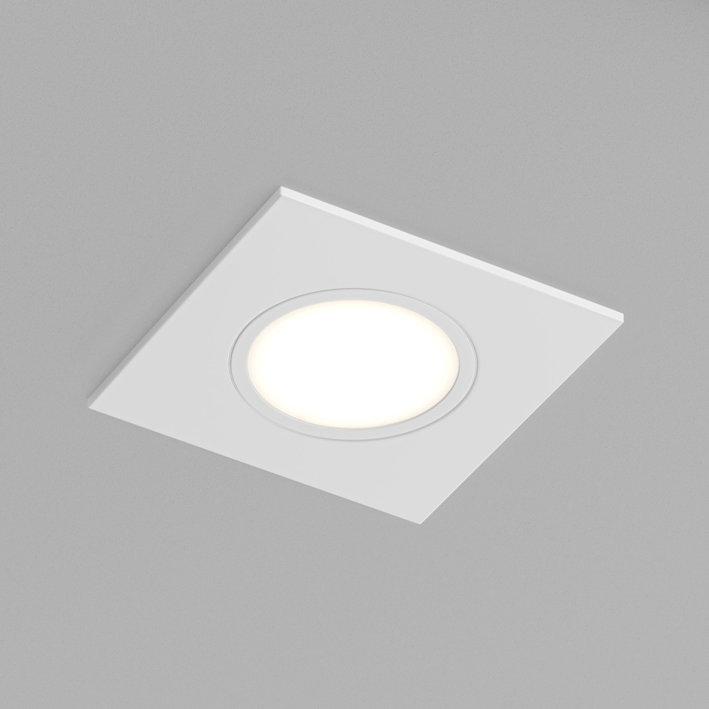 DK3102-WH Встраиваемый влагозащищенный светильник, IP65, до 10 Вт, LED, GU5,3, белый