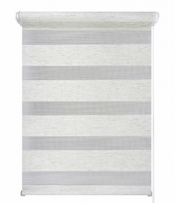 Рулонные шторы День-Ночь Меланж белый