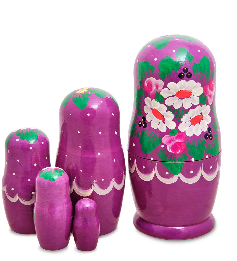 Народные промыслы МР-27/ 8-C Матрешка 5м «Настена в ромашках»