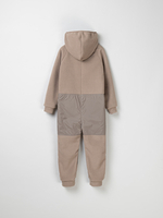 Комбинезон флисовый со вставками "Кофейный"