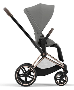 Коляска Cybex Priam IV Rosegold complete и автокресло Cloud G i-Size Almond Beige Plus 3 в 1 Mirage Grey