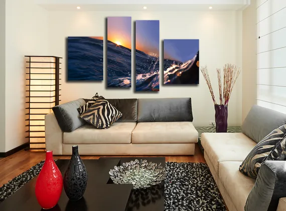 Модульная картина "Волна океана"