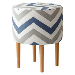 Пуф Лекко Скандинавия Сине-Серый