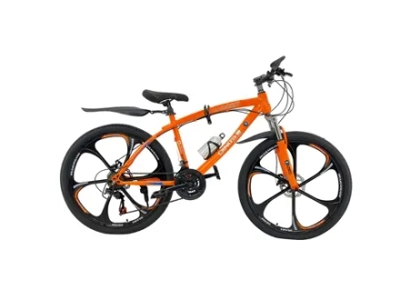 Велосипед Dinos 26" Х7 (стальная рама, диск. тормоз, Литые диски) Оранжевый
