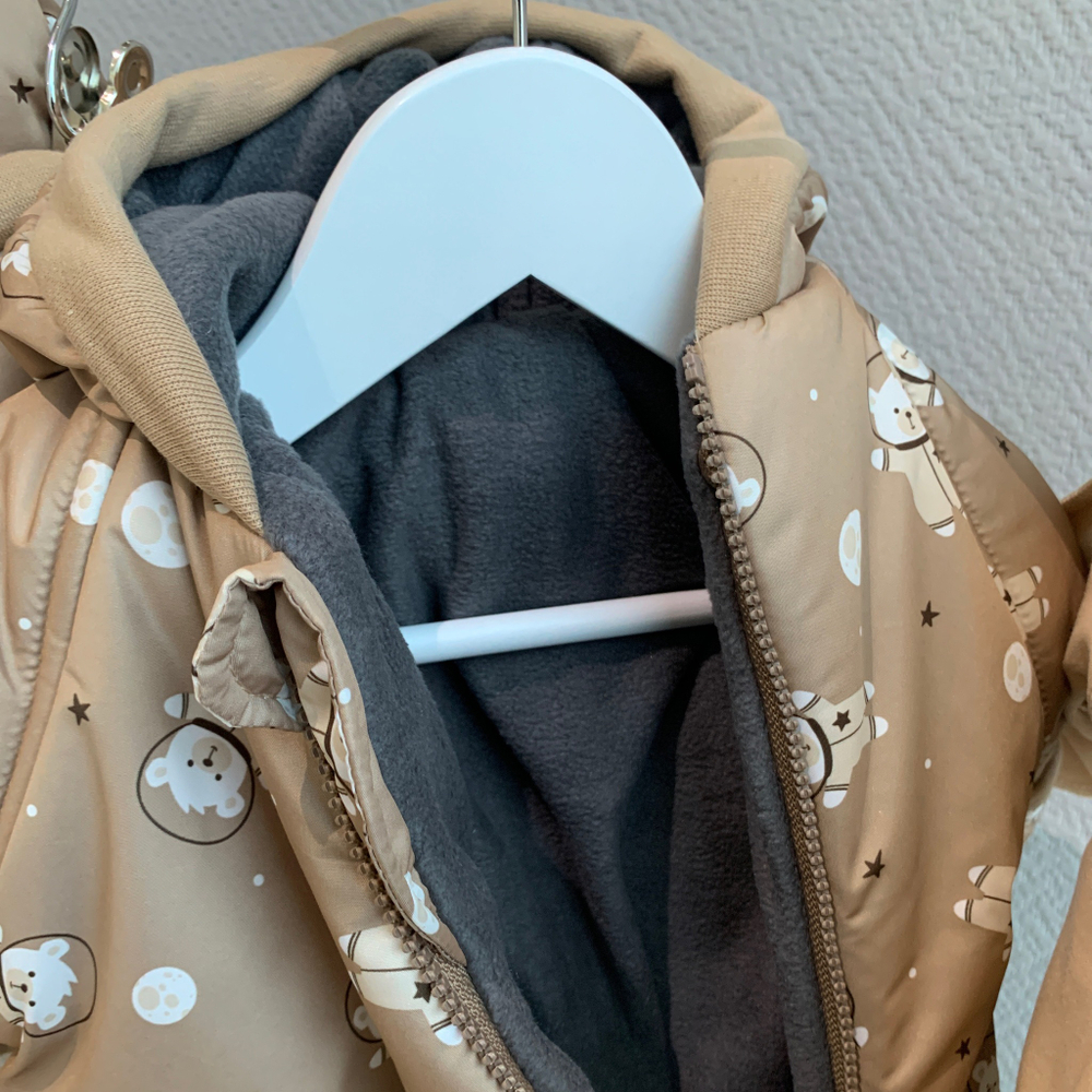 Комплект на выписку "ТИМОШКА" ( 7 предметов) ш220/14 (Балу)  (Цвет: Мишка-капучино)