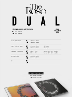 Альбом THE ROSE - DUAL 2nd Album Jewel Case 2 Version SET