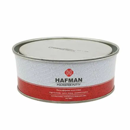 Шпатлевка HAFMAN UNI универсальная 1кг + отвердитель