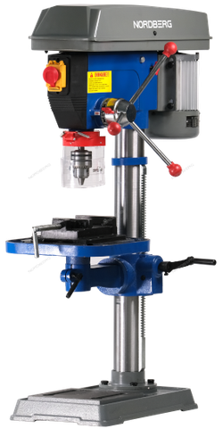 NORDBERG (ND1660) Станок сверлильный (750Вт, 16мм, макс расст до стола 410мм, 16 скоростей, тиски)