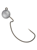 Джиг-головка для рыбалки BKK на офсетном крючке Silent Chaser - 1X - EWG Round Head, размер крючка 3/0, вес 14г, 3 шт.