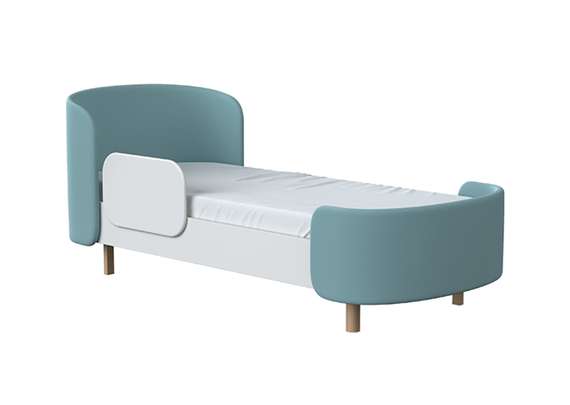Кровать подростковая KIDI Soft размер L (бирюзовый)