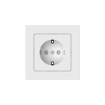 Atlas Design розетка с заземлением со шторками, 16А, в сборе, быстрозажим. клем., белый