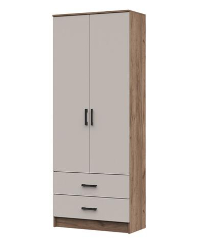 Машенька ШК 202 Шкаф с полками и 2 ящика Дуб крафт табачный / Кашемир