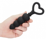 Черная анальная елочка Anal Love Beads - 15,3 см. (Цвет: черный)