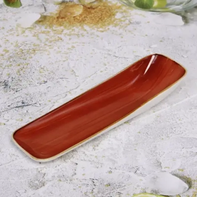 Тарелка керамическая «Corsica orange» сервировочная 30*9,5*5см