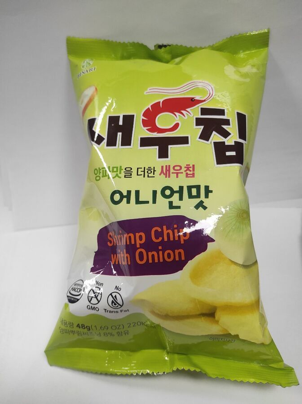 Humanwell Чипсы Shrimp Chip со вкусом лука, 48 гр
