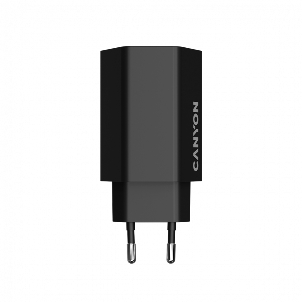 CANYON charger HEXAGON 65 GaN 65W 2xPD 1xQC EU Black