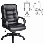 Кресло офисное BRABIX "Supreme EX-503", экокожа, черное, 530873