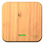 BLANCA О/У 1-клавишный ВЫКЛЮЧАТЕЛЬ (сх.1) с подсветкой, ИЗОЛ.ПЛ., 10А, 250В, ЯСЕНЬ