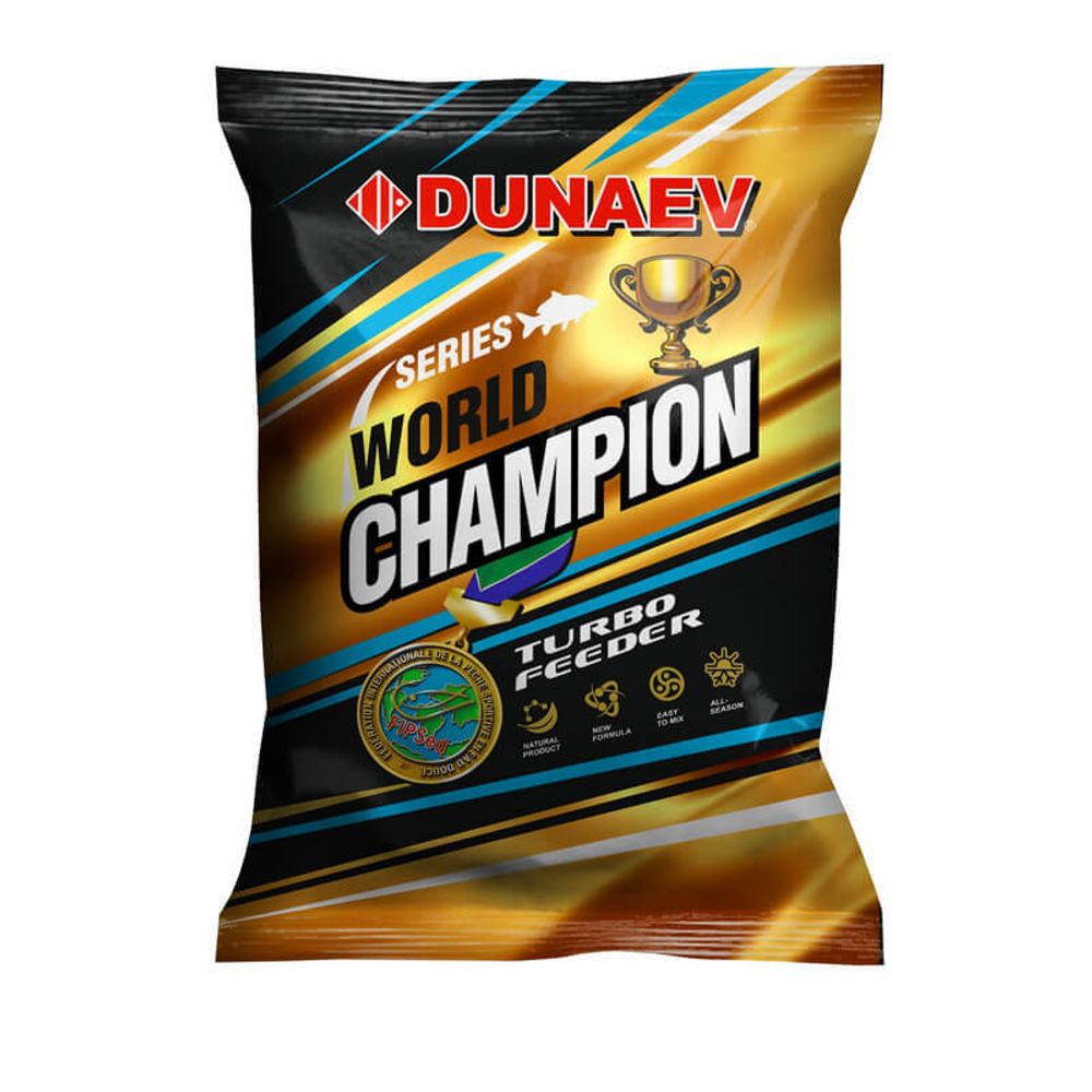 Прикормка &quot;DUNAEV-WORLD CHAMPION&quot; 1кг Turbo Feeder