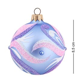 Элита НФШ-1646 Ел.украшение Шар «Зимний узор» 85 мм