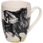 Кружка керамическая 360мл «Великолепные кони», микс рисунков