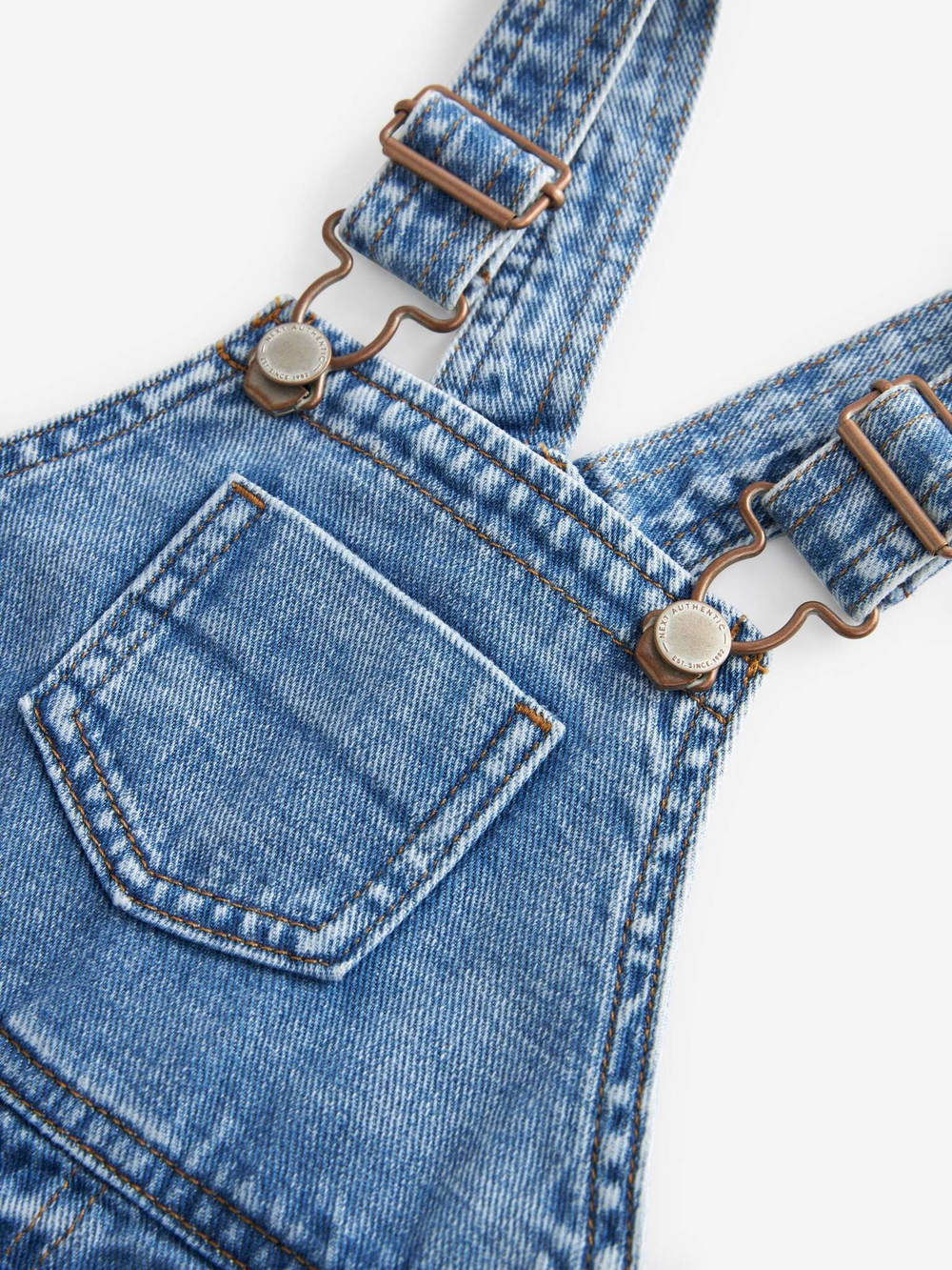 Комбинезон джинсовый для мальчика Next N30-477, Голубой