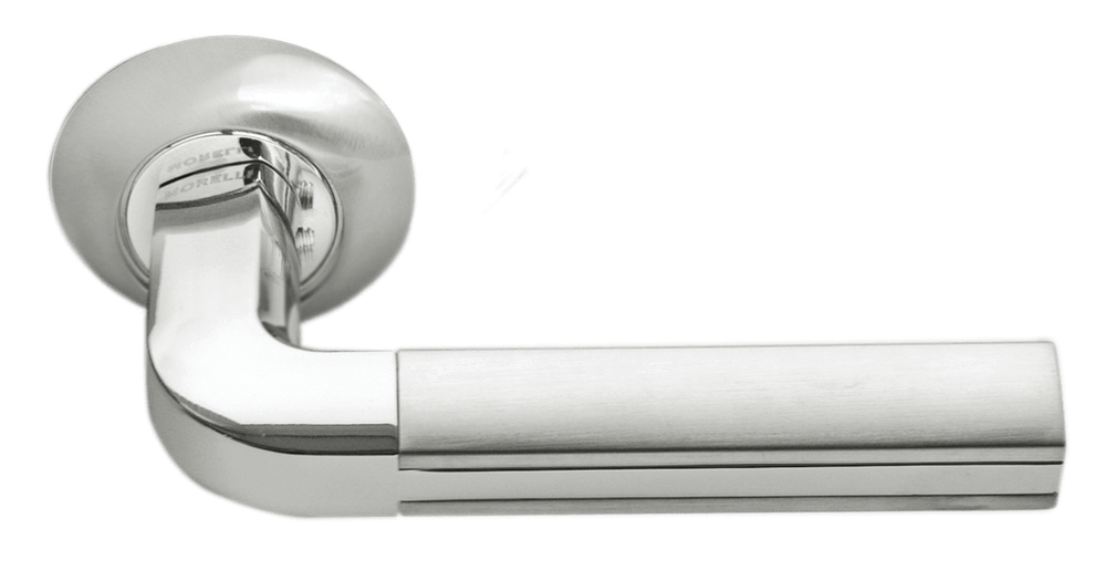 Дверные ручки Morelli "МОЗАИКА" MH-11 SN/CP Цвет - Белый никель/полированный хром