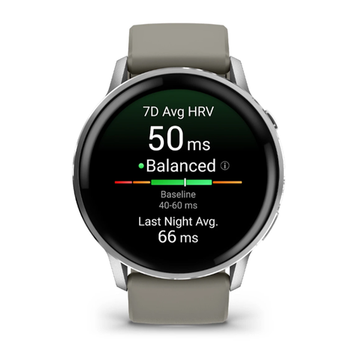 Умные часы Garmin Venu 4 - 45мм Silver with Silver Grey Silicone Band