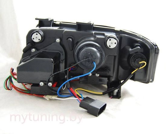 Передние фары led tube lights chrome для Audi A6 C5