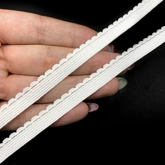 Резинка отделочная белая 9 мм (цв. 001), K-191/9