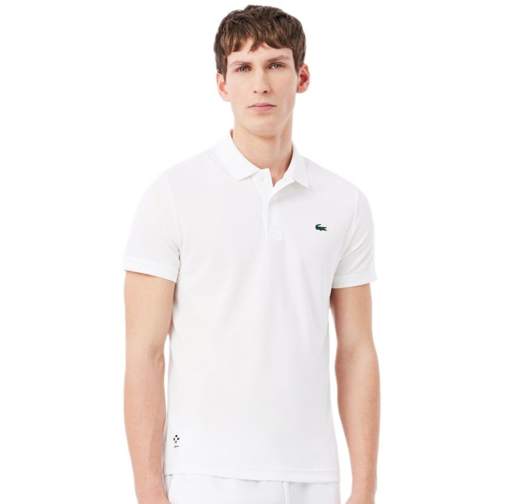 Мужское теннисное поло Lacoste Tennis x Daniil Medvedev - white