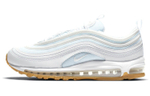 Nike Air Max 97'White Gum" retro sports fabric, synthetic leather, shock absorption, non-slip, wear-resistant, lightweight, low-cut casual running shoes, men's white raw rubber