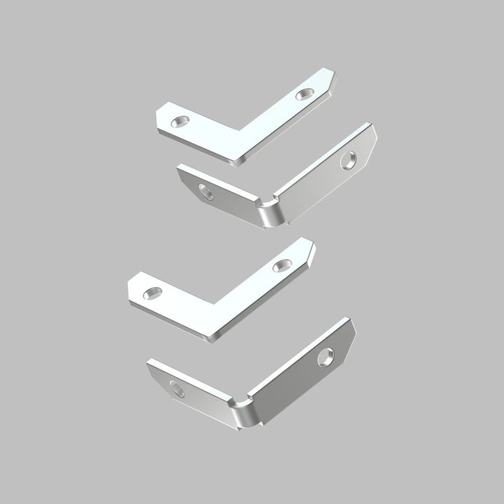 Комплект угловых соединителей шинопровода Denkirs Smart One (4 шт.) TR2027-AL