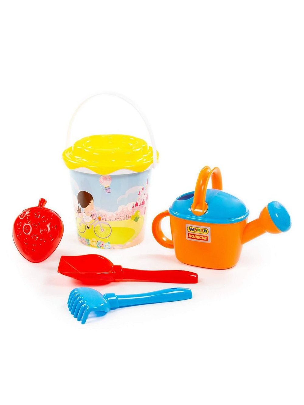 Летний набор для игры в песок № 389.Размер в упаковке 23х18х34см, в сетке (38302)